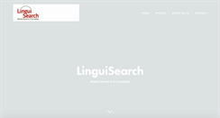 Desktop Screenshot of linguisearch.com